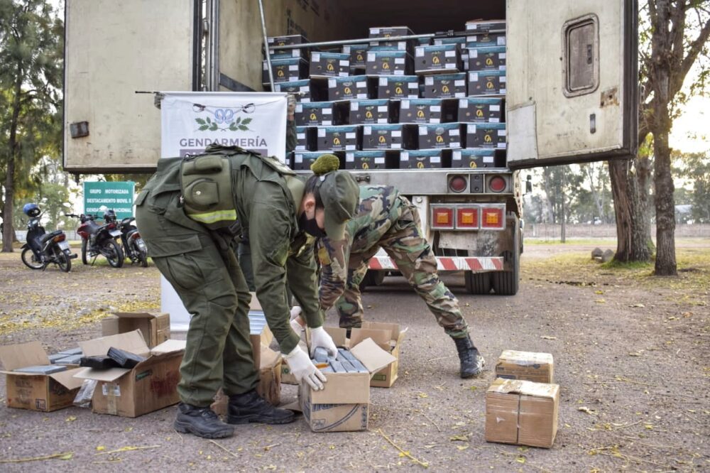 105 kilos de cocaína ocultos en un cargamento de bananas