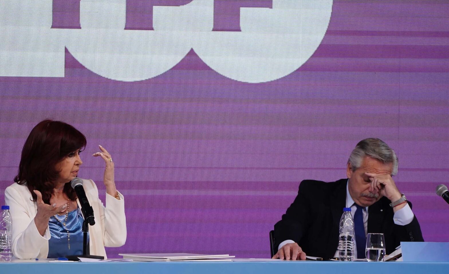 Cristina Fernández de Kirchner ; Alberto Fernández ; Presidente de la Nación ; Vicepresidenta de la Nación y presidenta del Senado de la Nación